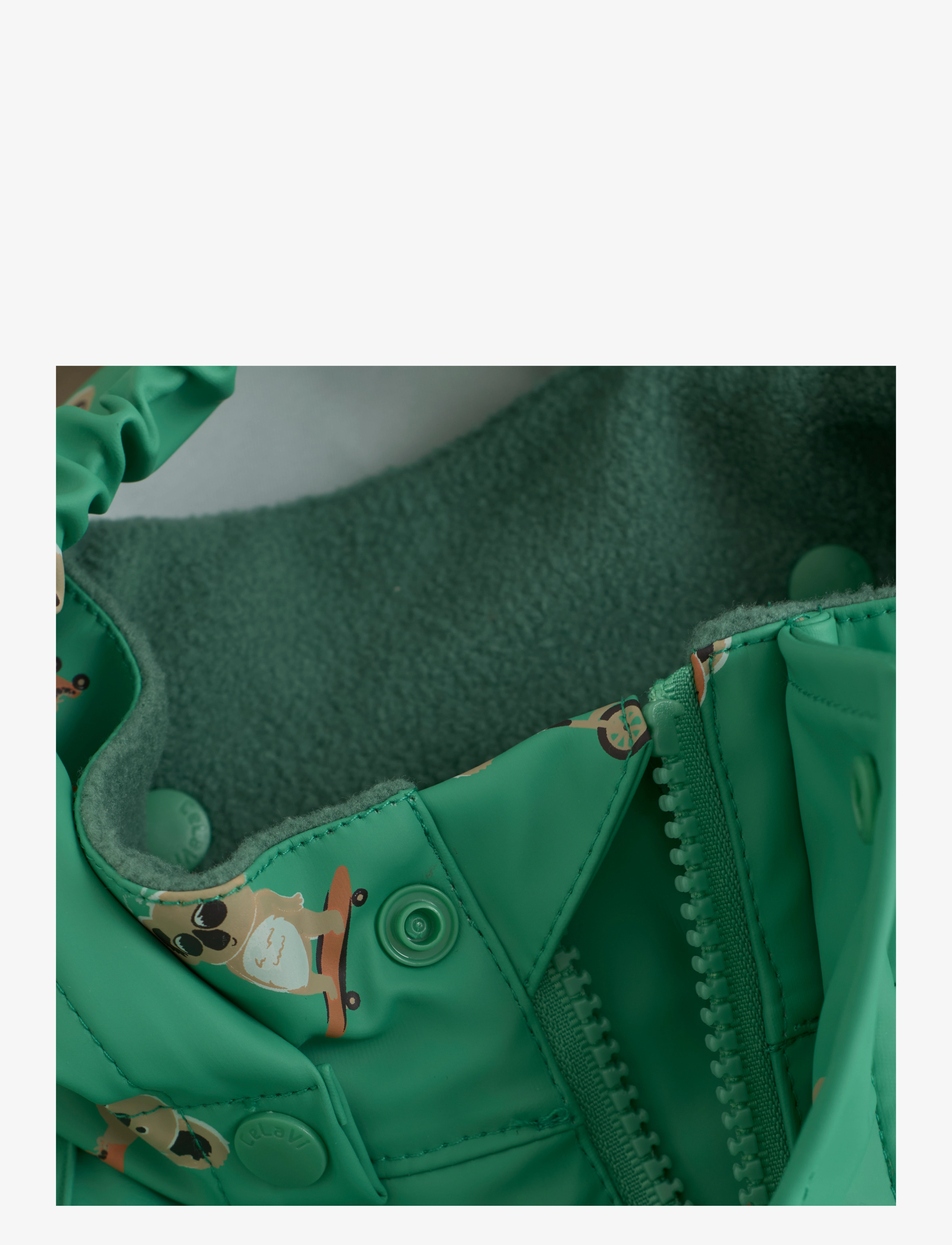 CeLaVi - Rainwear Suit - AOP - green spruce - 2