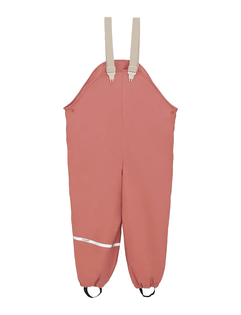 CeLaVi - Rainwear Set - AOP, w. fleece - regnställ - brick dust - 2