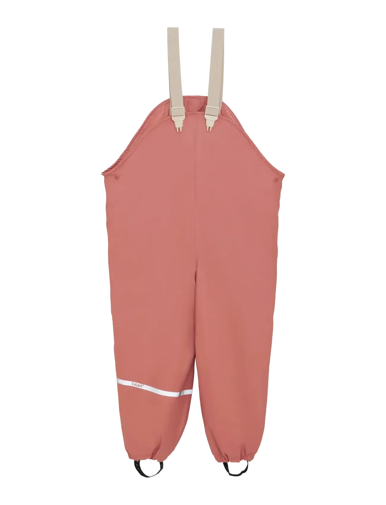 CeLaVi - Rainwear Set - AOP, w. fleece - rain sets - brick dust - 2