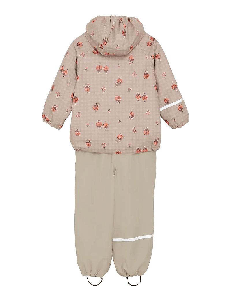 CeLaVi - Rainwear Set - AOP, w. fleece - rain sets - nasturtium - 1