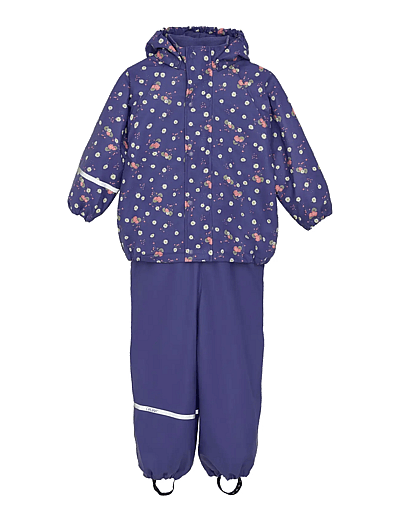 Rainwear Set - Aop, W. Fleece - RegnsæT