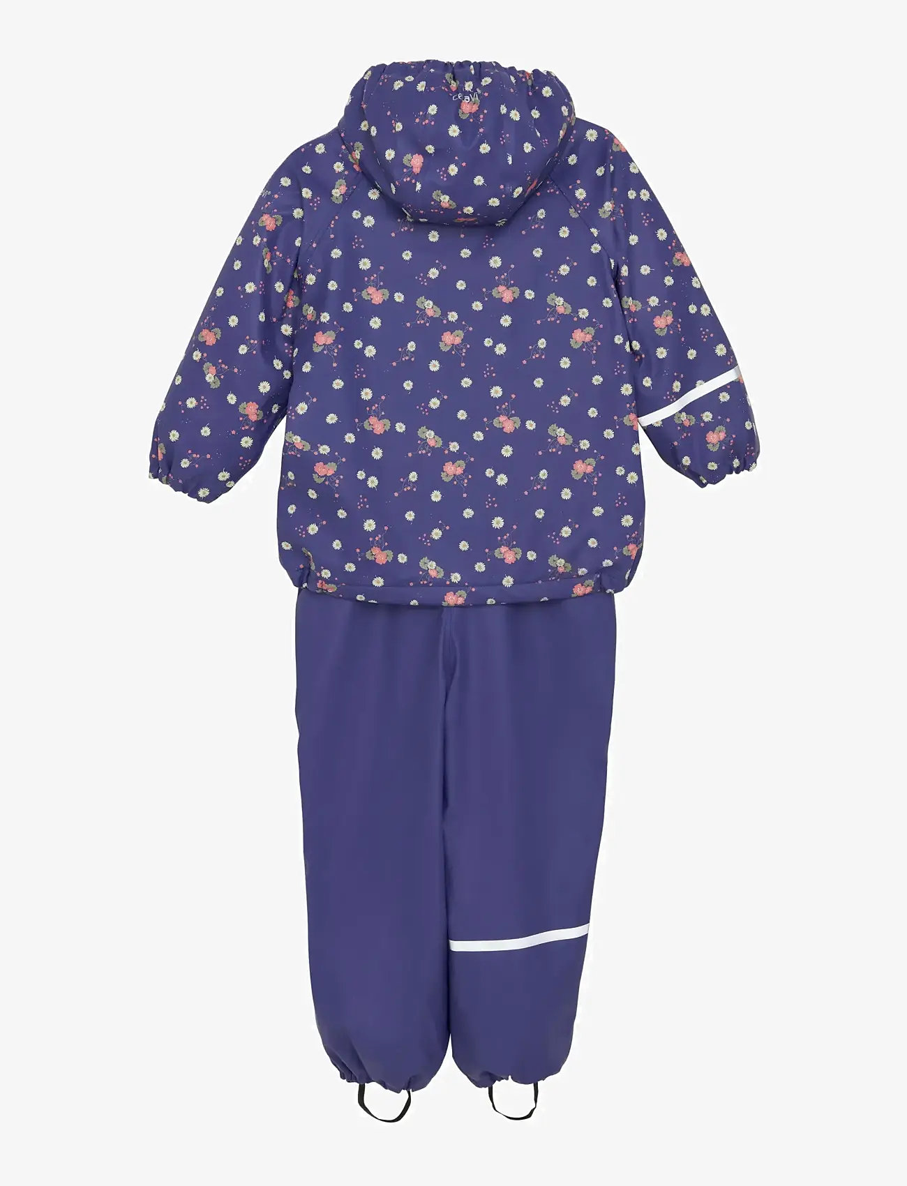 CeLaVi - Rainwear Set - AOP, w. fleece - regensets - skipper blue - 2