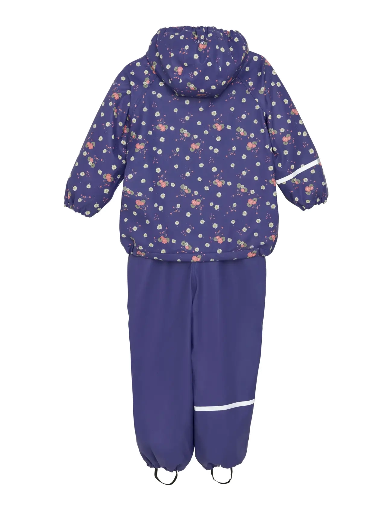 CeLaVi - Rainwear Set - AOP, w. fleece - regensets - skipper blue - 2