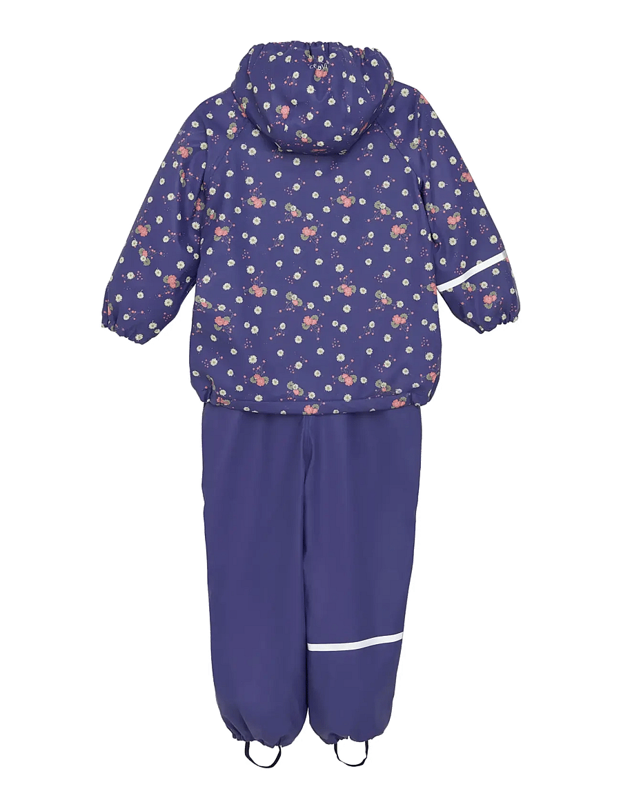CeLaVi - Rainwear Set - AOP, w. fleece - regensets - skipper blue - 2