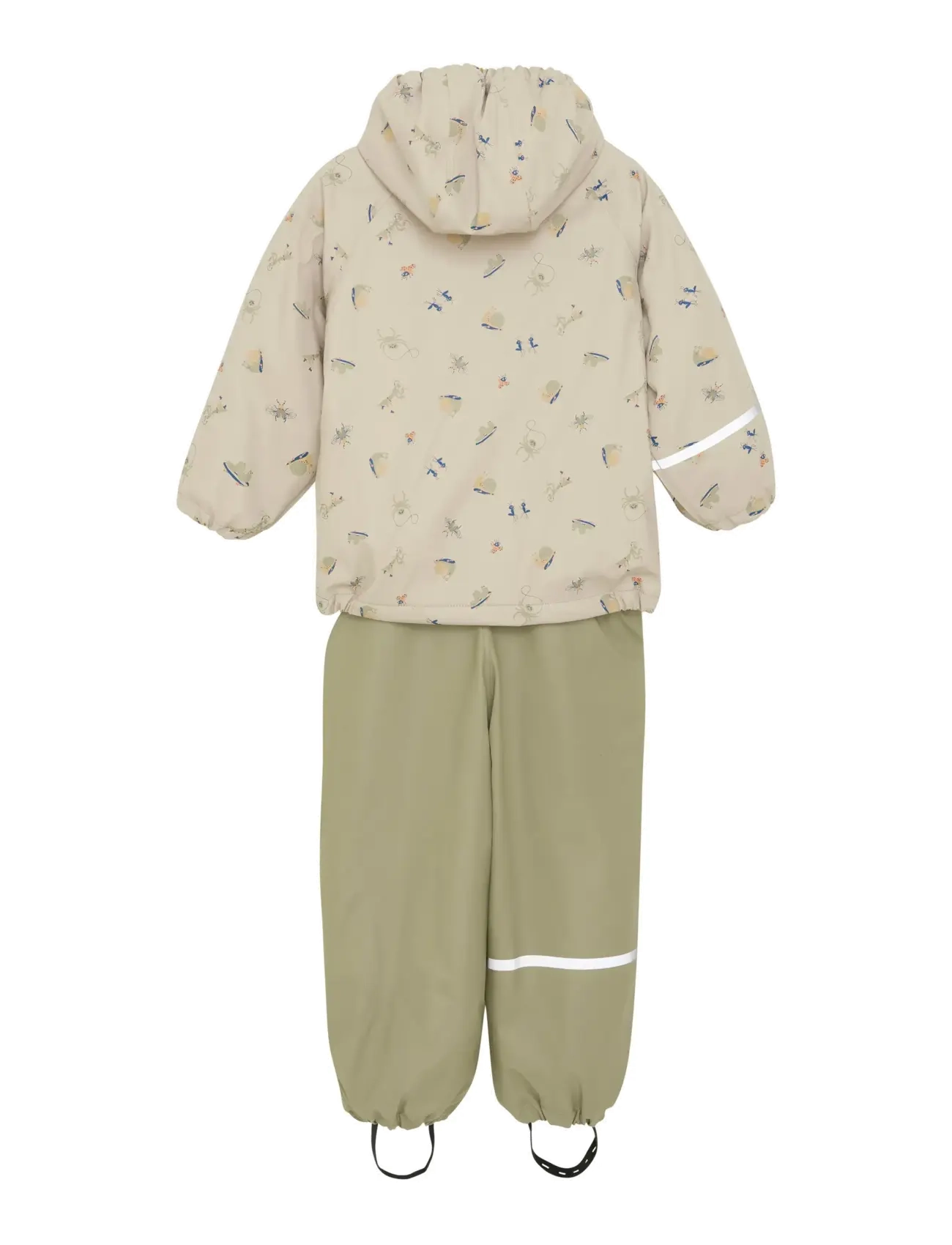 CeLaVi - Rainwear Set - AOP, w. fleece - regnsett - white pepper - 2