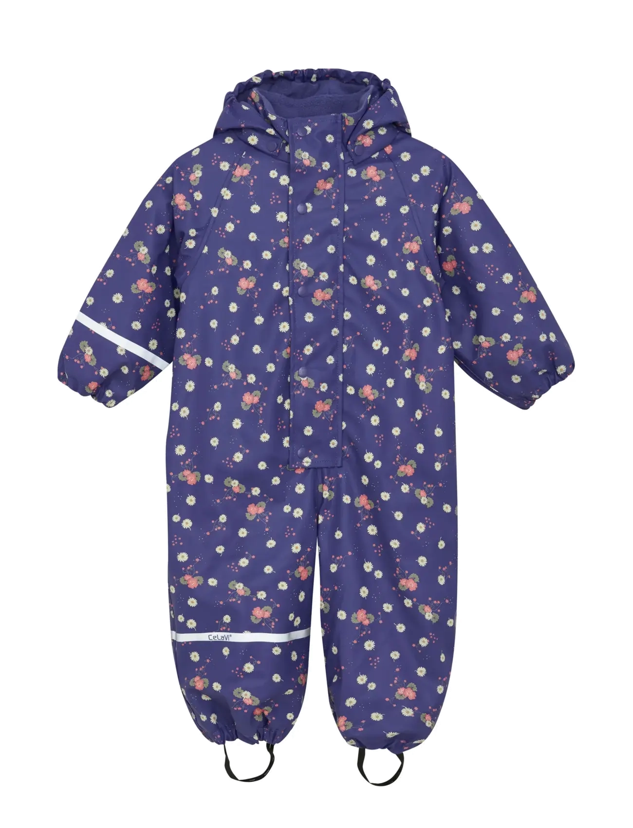 CELAVI Regenkleidung Anzug - Aop, W. Fleece Lila - 80 - Kinder