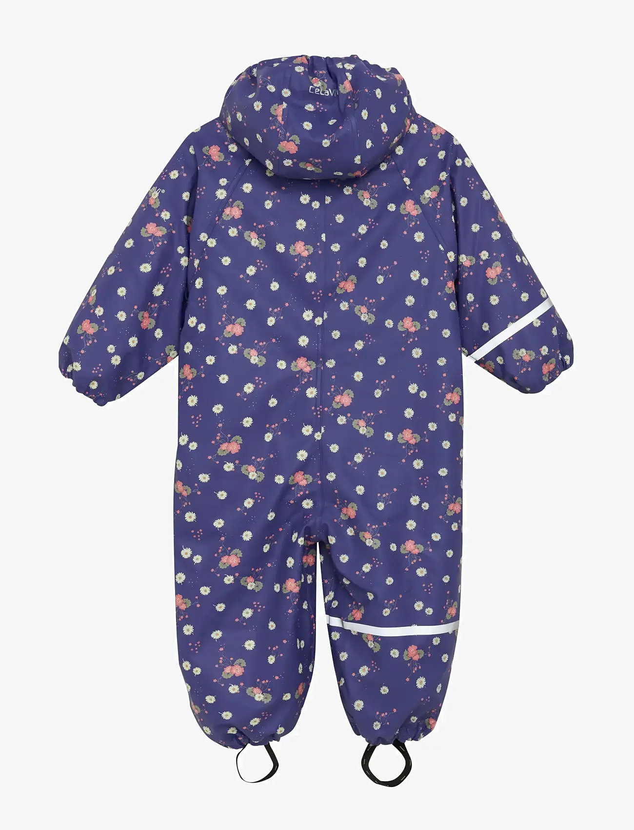 CeLaVi - Rainwear Suit - AOP, w. fleece - regndragter - skipper blue - 1