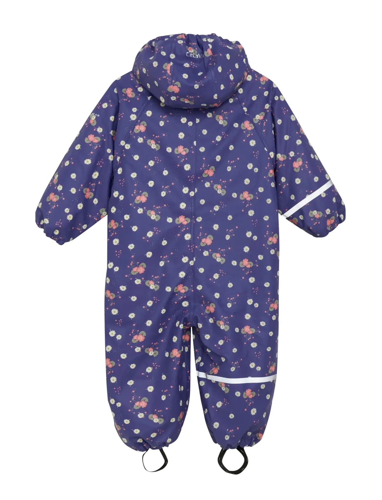 CeLaVi - Rainwear Suit - AOP, w. fleece - regndragter - skipper blue - 1