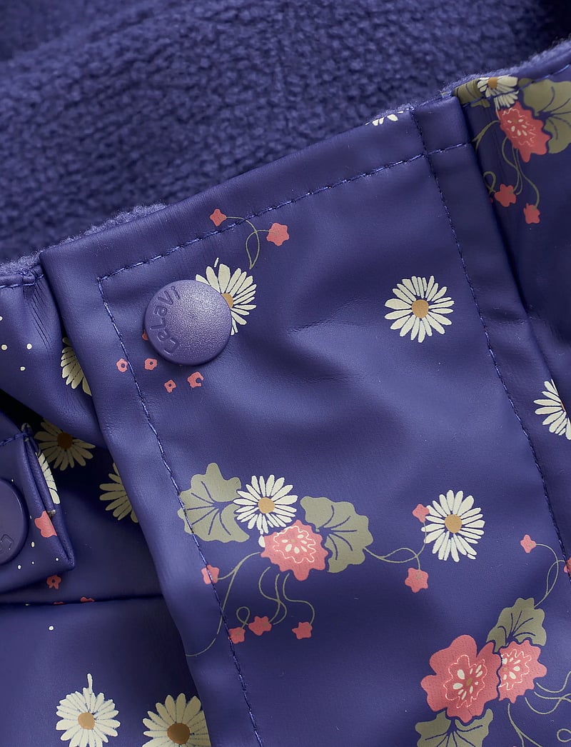 CeLaVi - Rainwear Suit - AOP, w. fleece - regndragter - skipper blue - 2