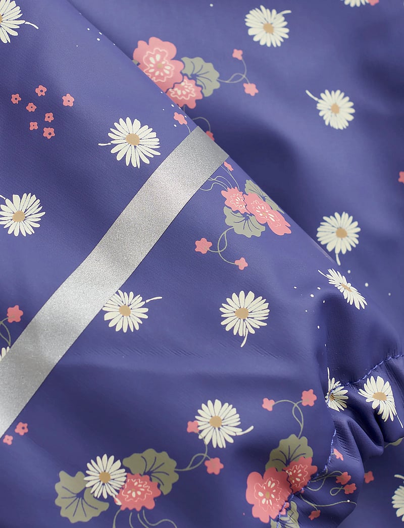 CeLaVi - Rainwear Suit - AOP, w. fleece - regndragter - skipper blue - 3