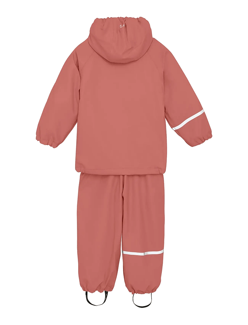 CeLaVi - Rainwear Set w. fleece - regnställ - brick dust - 2