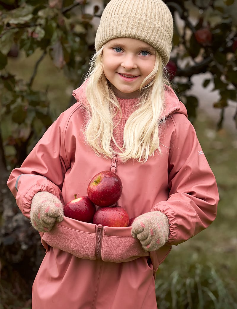 CeLaVi - Rainwear Set w. fleece - regnställ - brick dust - 0