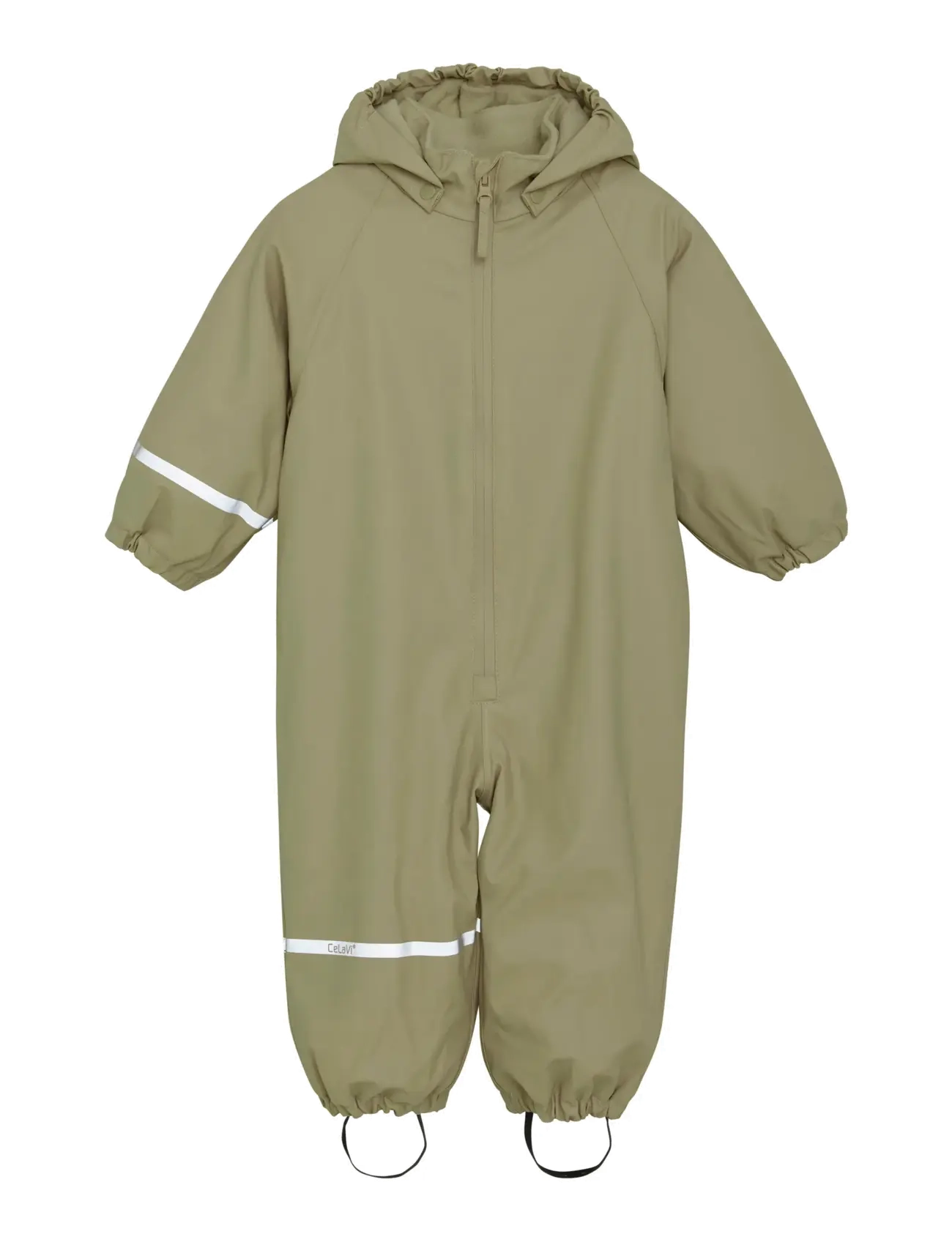 CeLaVi Rainwear Suit W. Fleece, 70, Khaki green, Overalls > Overalls Til Regntøj, Børn