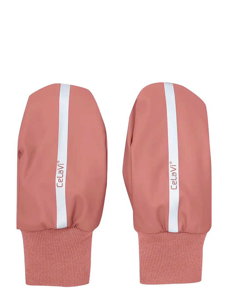 CeLaVi - PU Padded Mittens - regnhandsker - brick dust - 0