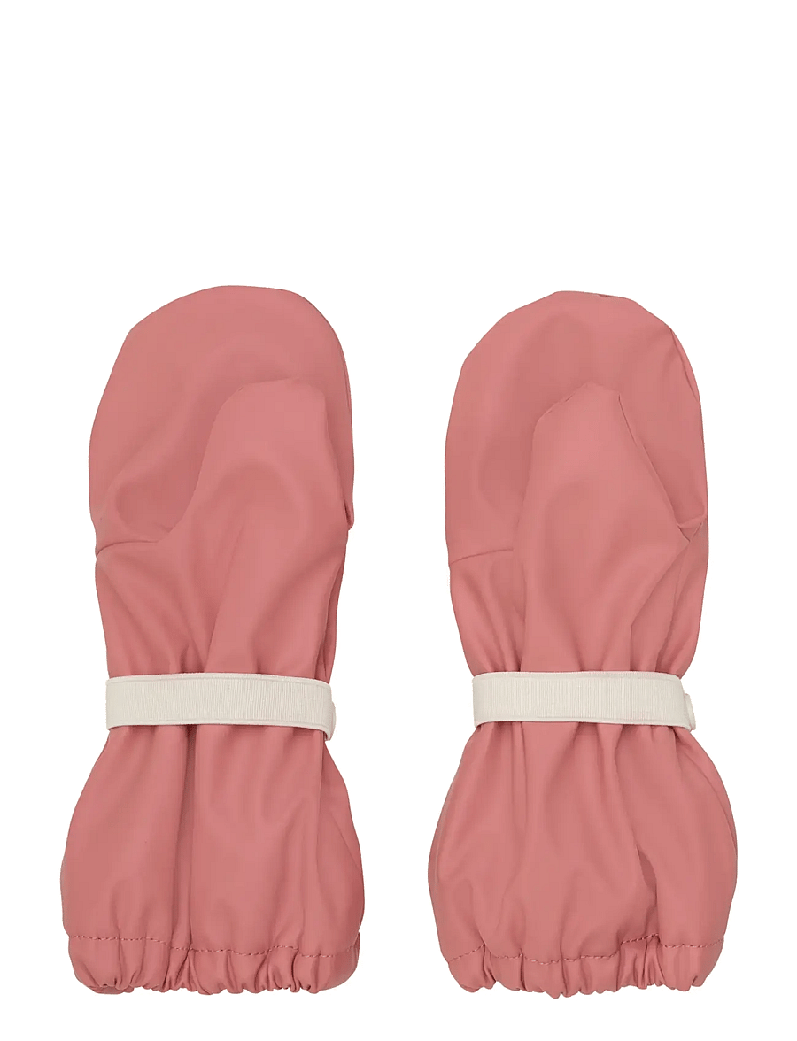 CeLaVi - Padded PU-mittens w.fleece - handsker - brick dust - 1
