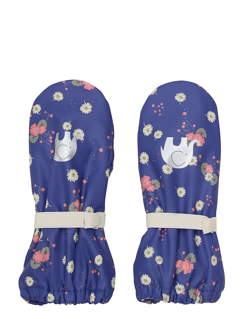 CeLaVi - Padded PU-mittens w.fleece - handsker - skipper blue - 0