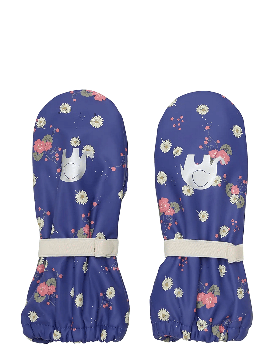 CeLaVi - Padded PU-mittens w.fleece - kindad - skipper blue - 0