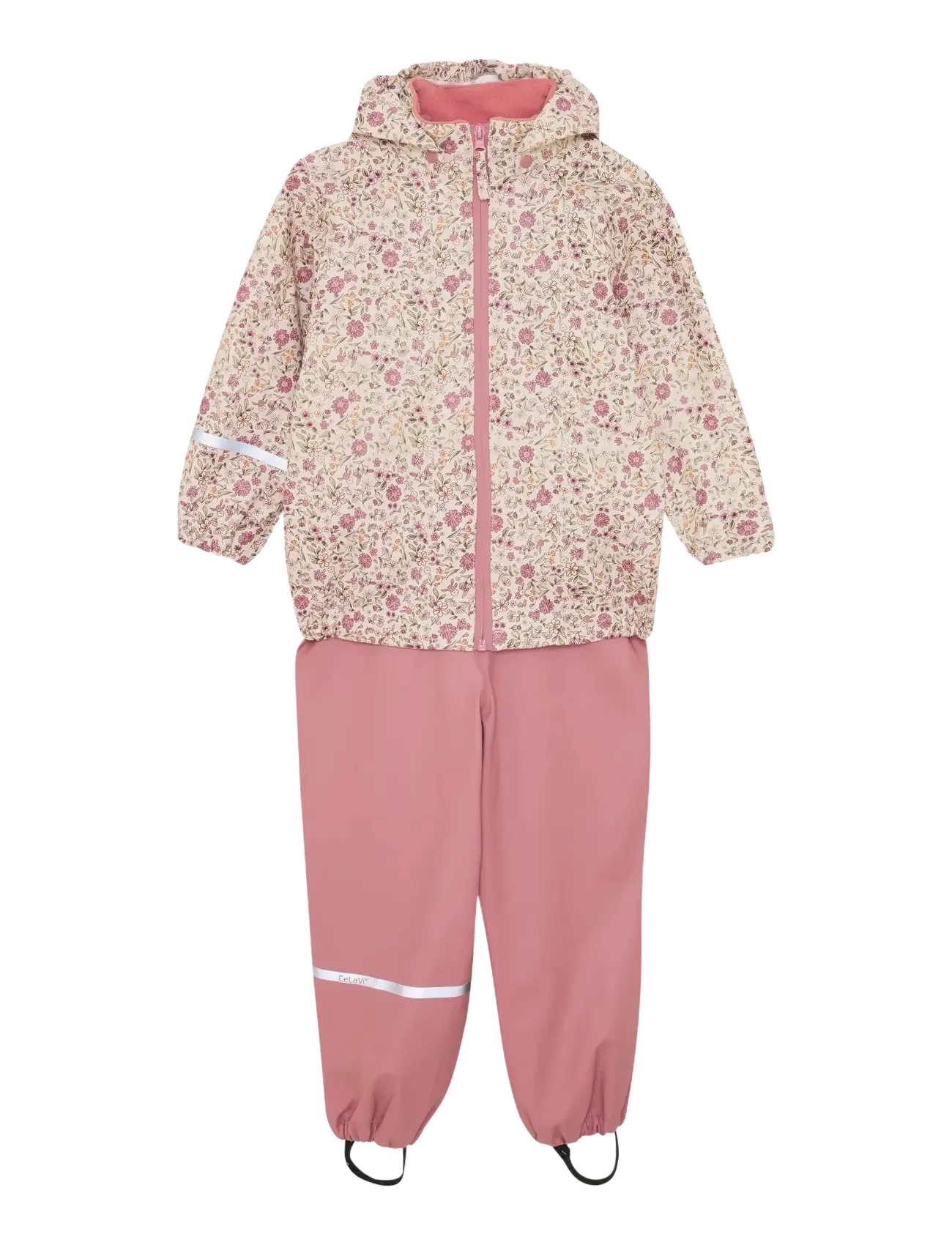 CeLaVi Rainwear Set Aop, 100, Rainwear, Rosa - Sets, Kinder