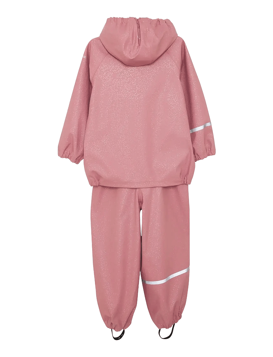 CeLaVi - Rainwear Set - Glitter AOP - regensets - nostalgia rose - 2
