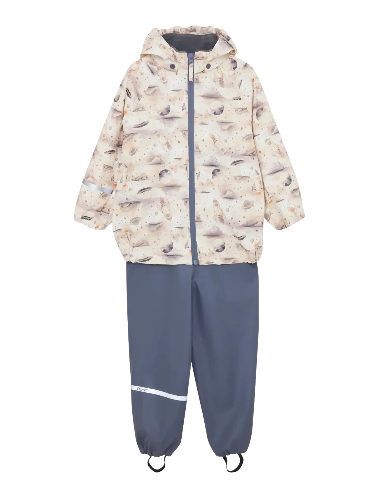 CELAVI Regenkleidung Set - Aop Grau - 90 - Kinder