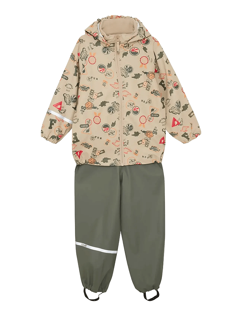 CeLaVi - Rainwear Set - AOP - regnsæt - mulled basil - 0