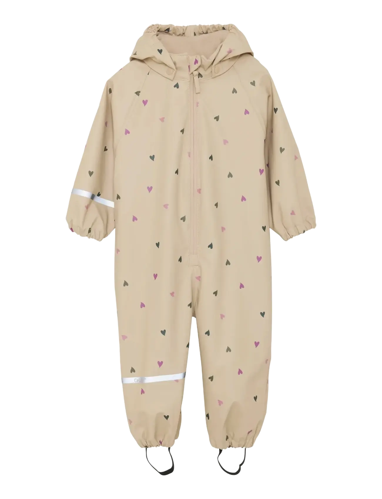 CeLaVi Rainwear Suit - AOP - Regnoveraller - WHITE PEPPER / beige