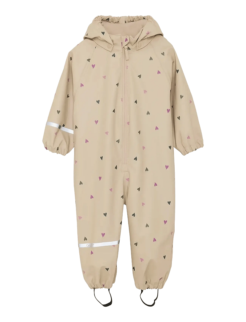 CeLaVi - Rainwear Suit - AOP - regnoveraller - white pepper - 1
