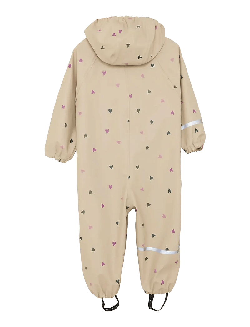 CeLaVi - Rainwear Suit - AOP - regnoveraller - white pepper - 2