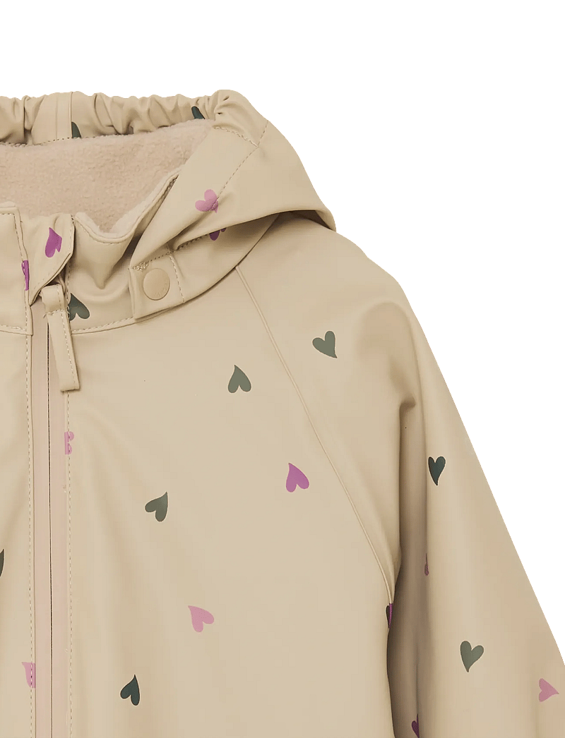 CeLaVi - Rainwear Suit - AOP - regnoveraller - white pepper - 3