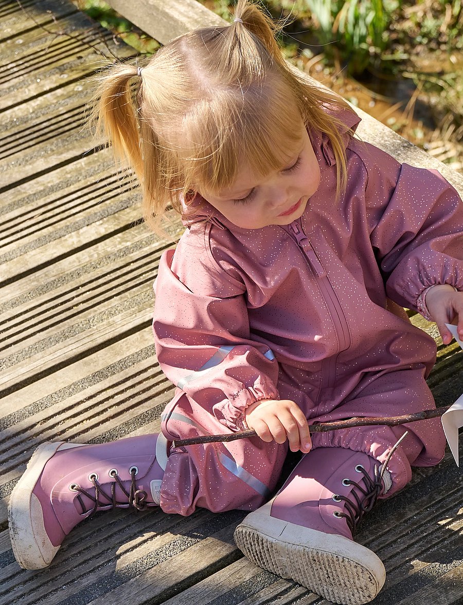 CeLaVi - Rainwear Suit - Glitter AOP - regensets - nostalgia rose - 0