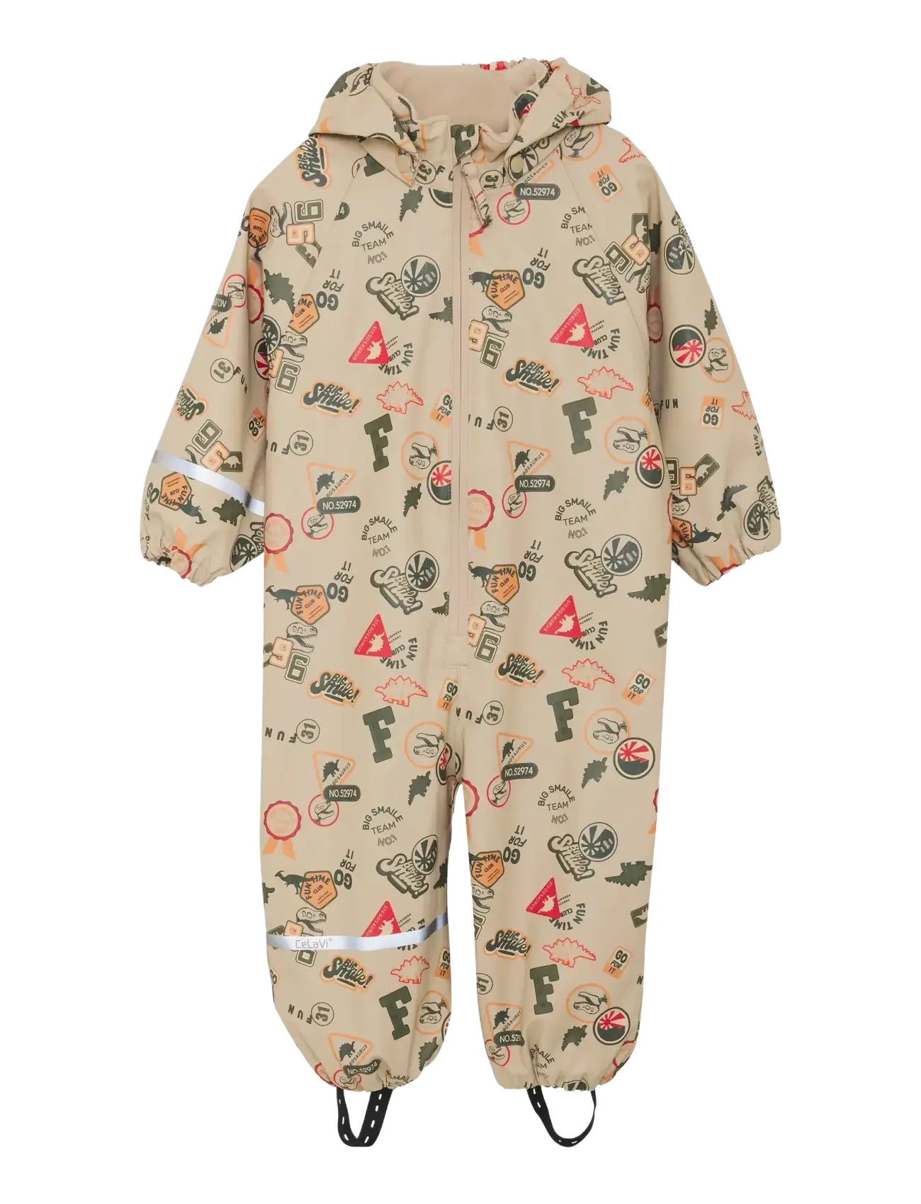 CELAVI Regenkleidung Anzug - Aop Beige - 90 - Kinder