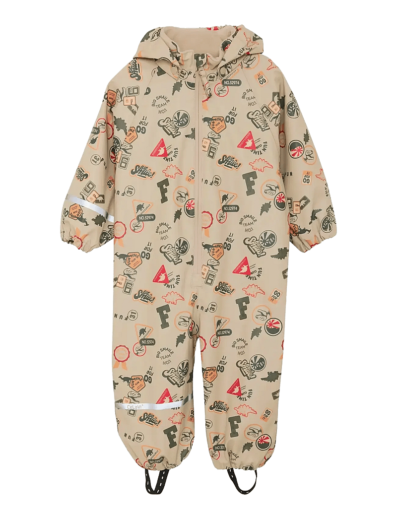 CeLaVi - Rainwear Suit - AOP - regnoveraller - mulled basil - 1