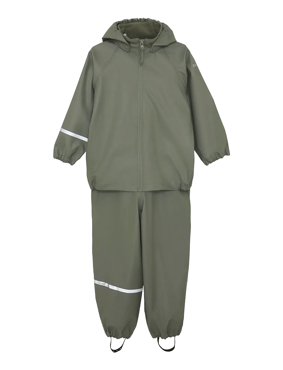 CeLaVi - Rainwear Set - SOLID - regnsæt - mulled basil - 0