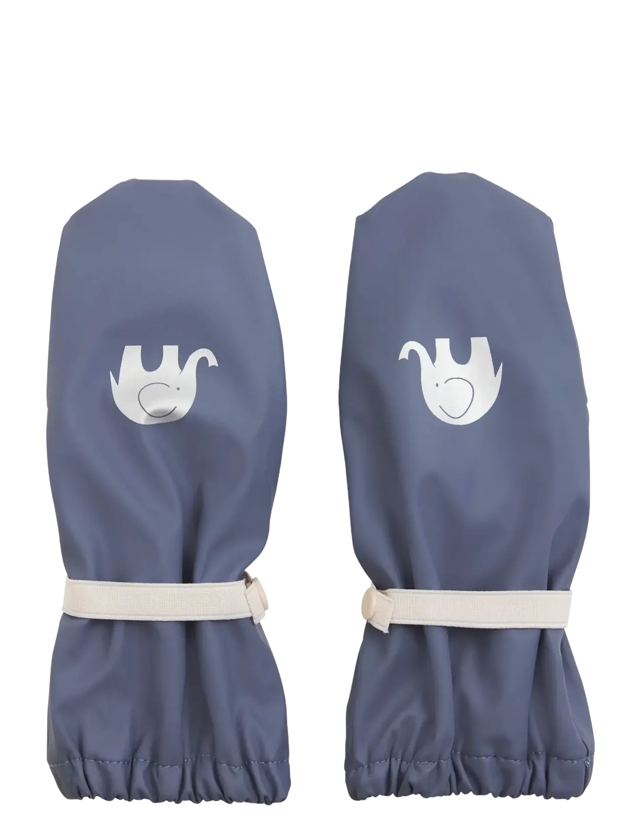 CeLaVi PU-mittens w. taffeta lining - Gloves - FLINT STONE / blue
