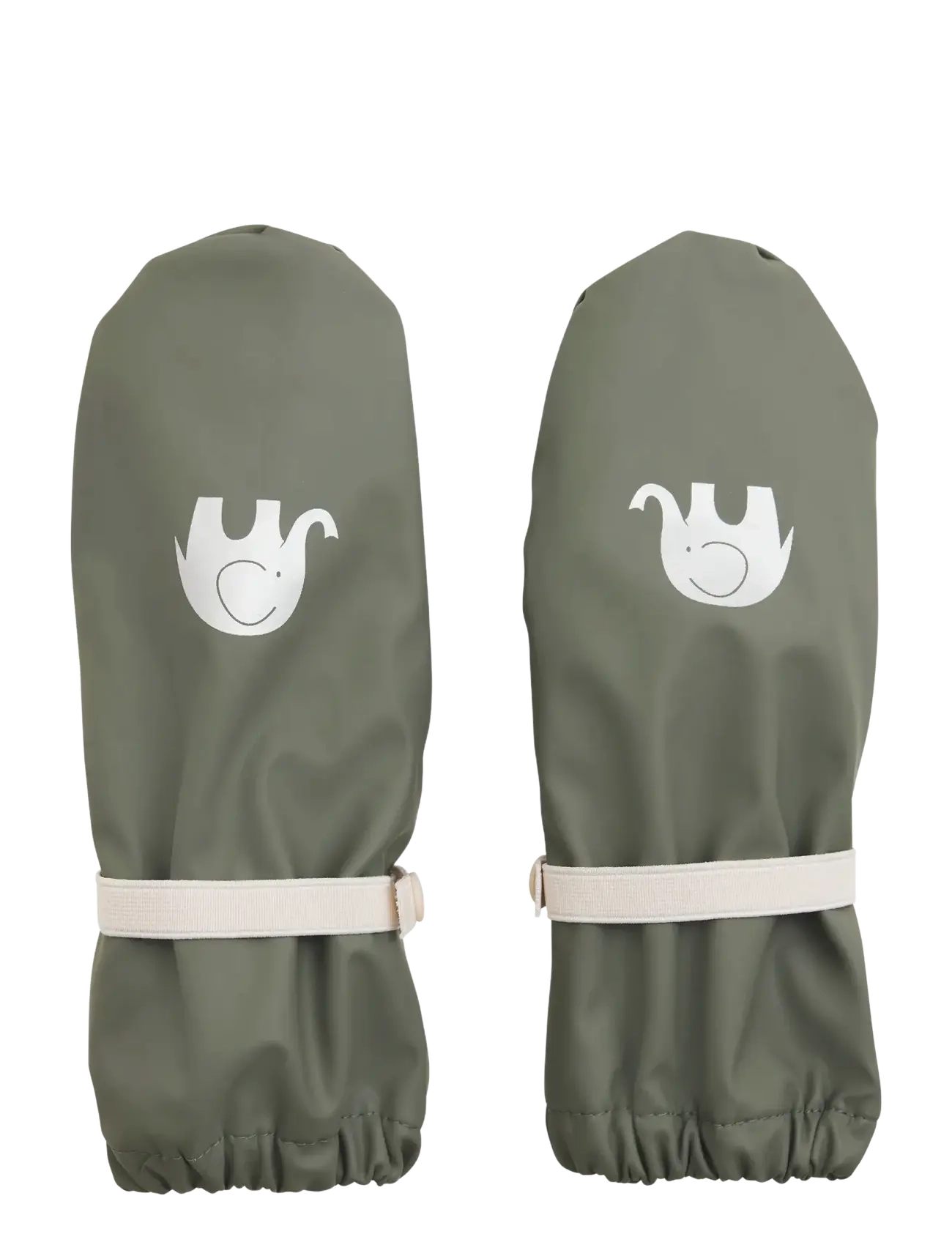 CELAVI Pu-Handschuhe W. Taffeta Lining Khaki - 4-6Y - Kinder