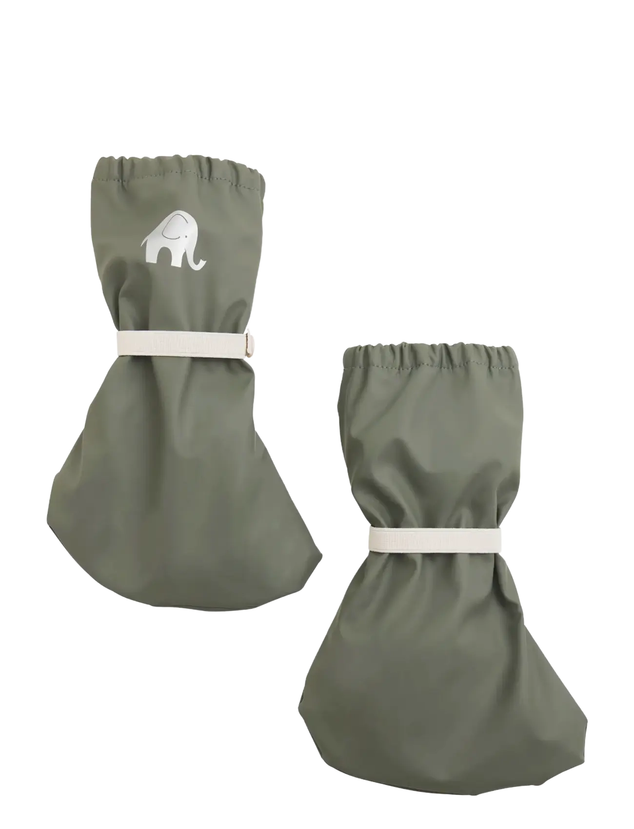 CeLaVi PU-footies w.tafetta lining - Schuhe - MULLED BASIL / khaki/green