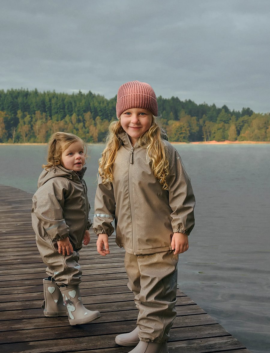 CeLaVi - Rainwear Set - AOP, w. fleece - fungi - 0