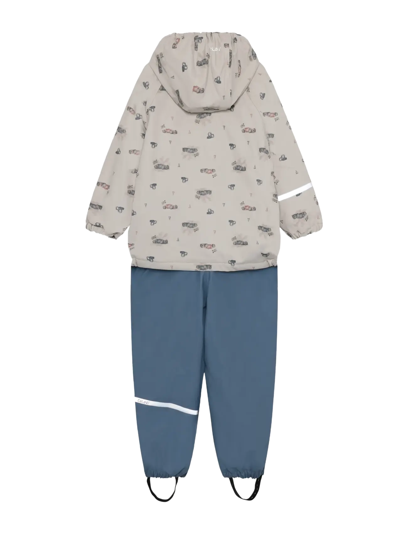 CeLaVi - Rainwear Set - AOP, w. fleece - ytterkläder - nacreaous clouds - 1