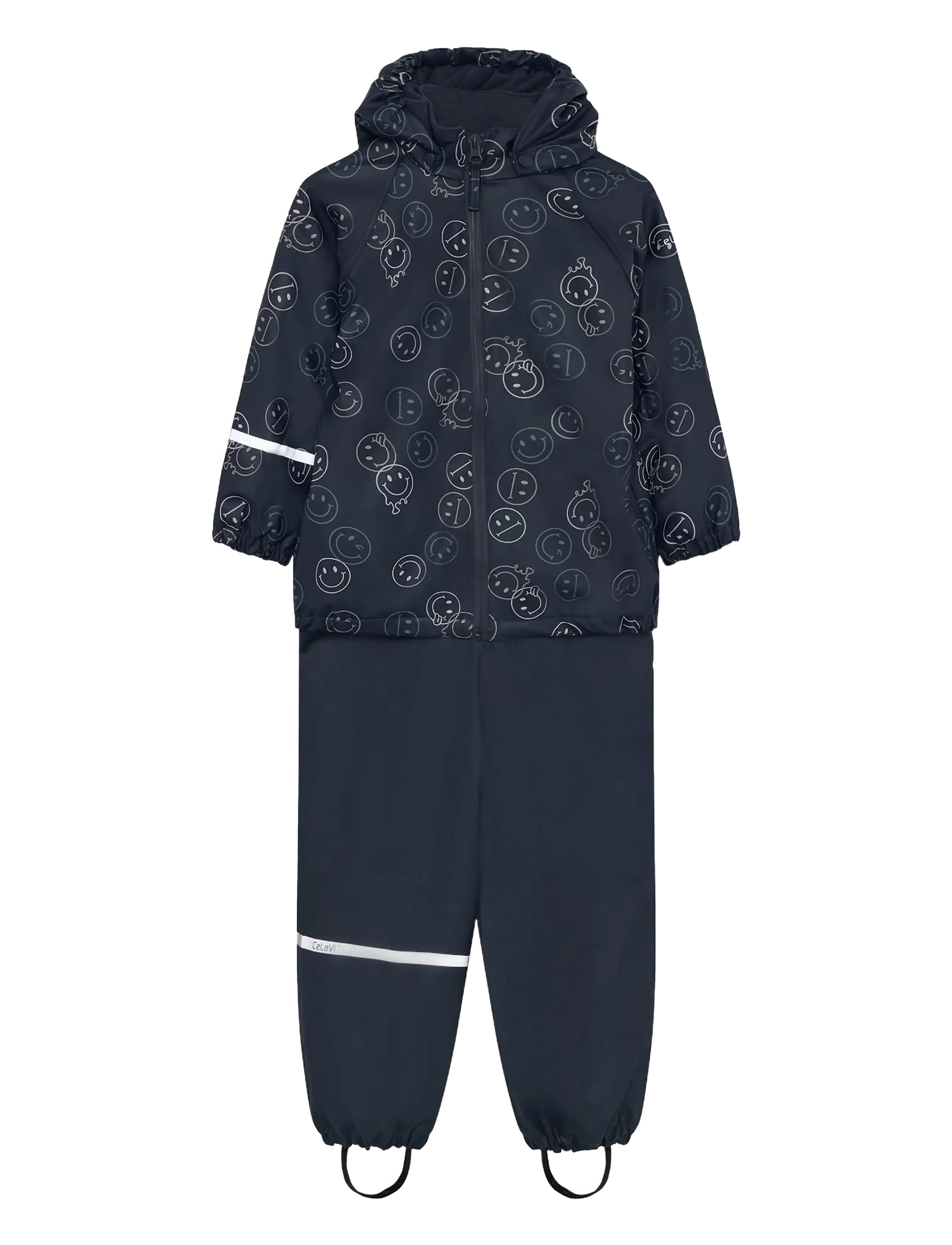 CeLaVi Rainwear Set - AOP, w. fleece - New Arrivals - NAVY / navy