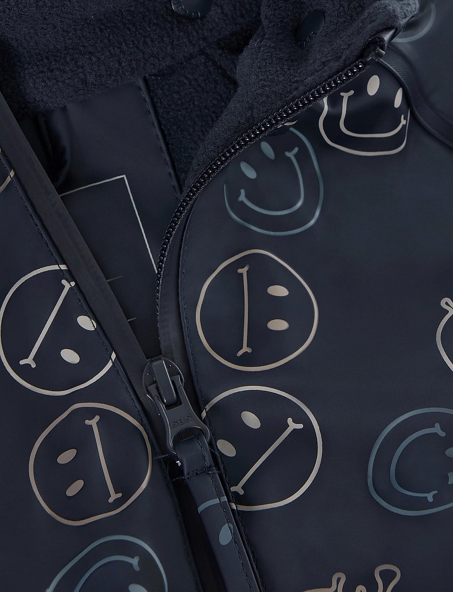 CeLaVi - Rainwear Set - AOP, w. fleece - vihmakomplektid - navy - 4
