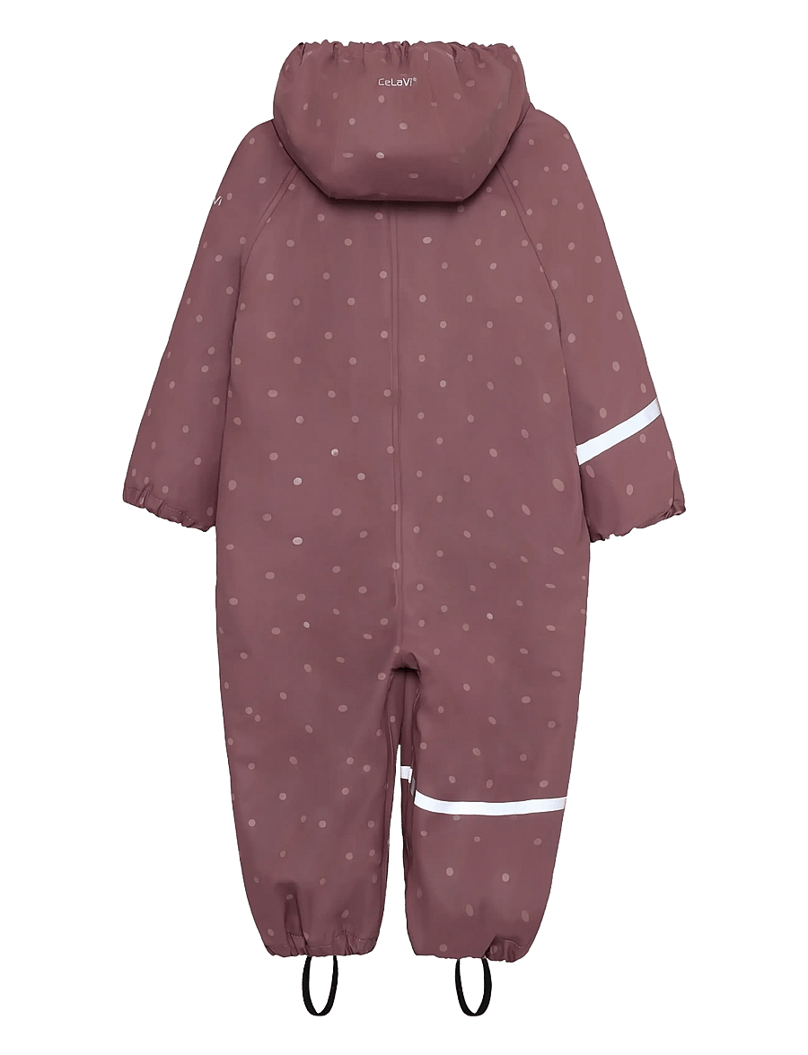 CeLaVi - Rainwear Suit - AOP, w. fleece - rose brown - 2