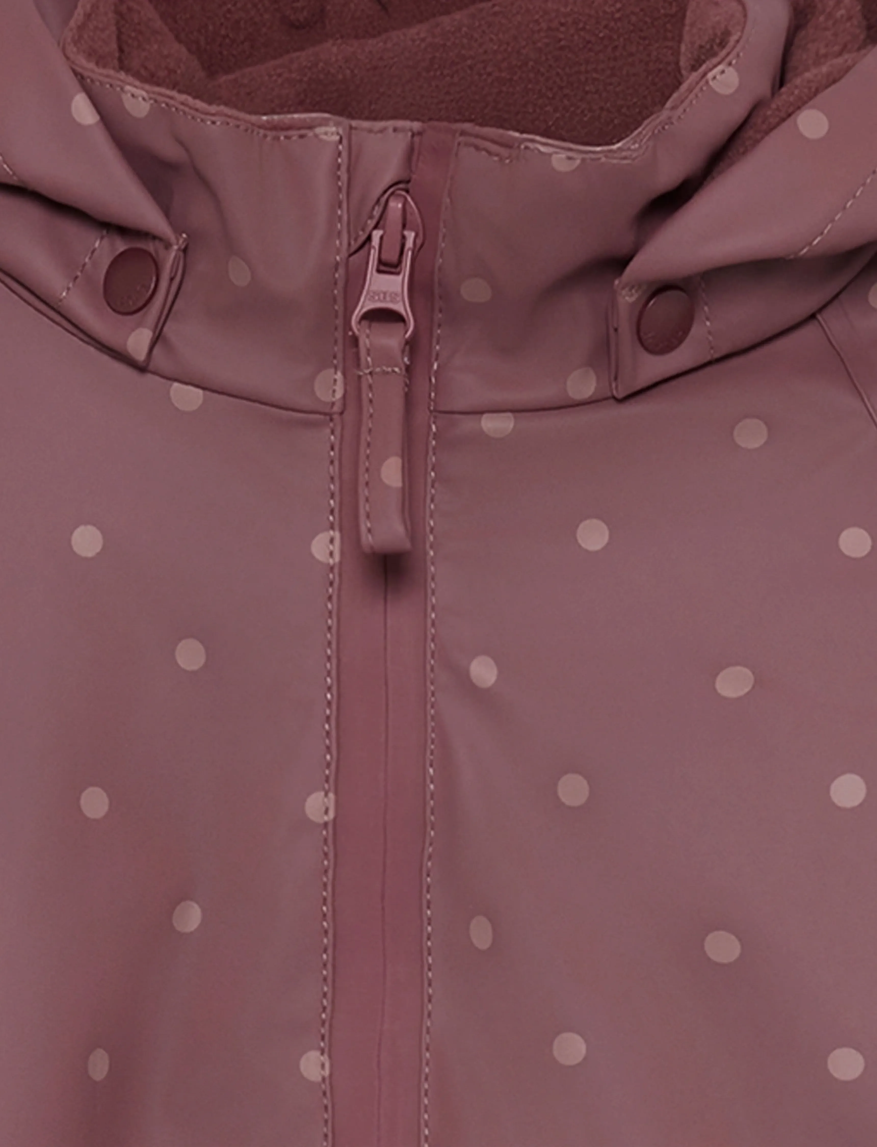 CeLaVi - Rainwear Suit - AOP, w. fleece - rose brown - 3