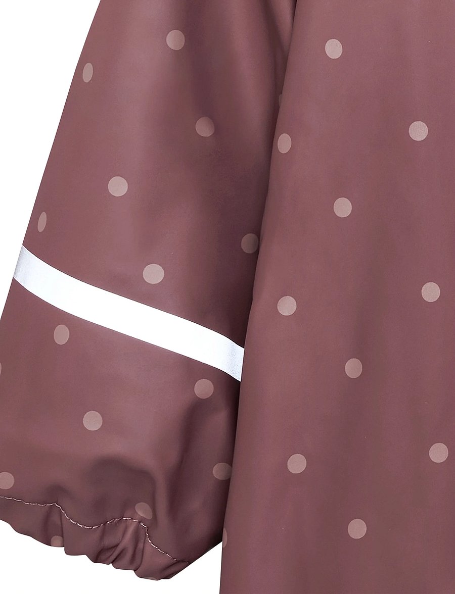 CeLaVi - Rainwear Suit - AOP, w. fleece - rose brown - 4