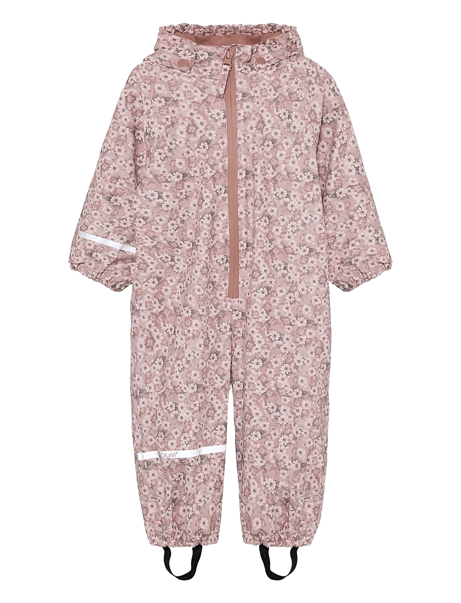 CeLaVi - Rainwear Suit - AOP, w. fleece - vihmakombed - shadow gray - 1