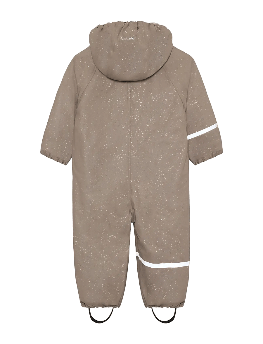 CeLaVi - Rainwear Suit - AOP, w. fleece - rainwear coveralls - fungi - 1