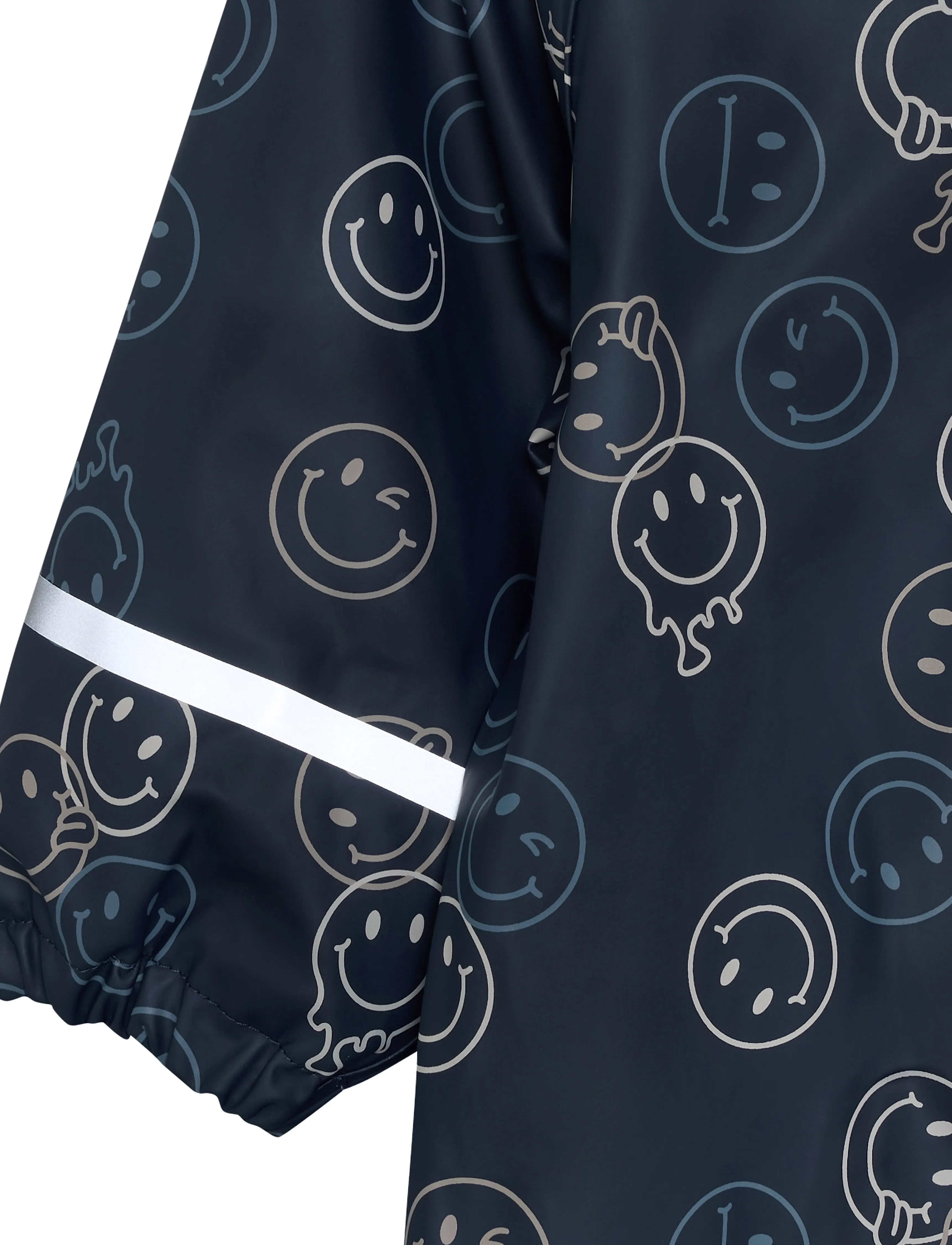 CeLaVi - Rainwear Suit - AOP, w. fleece - ytterkläder - navy - 4