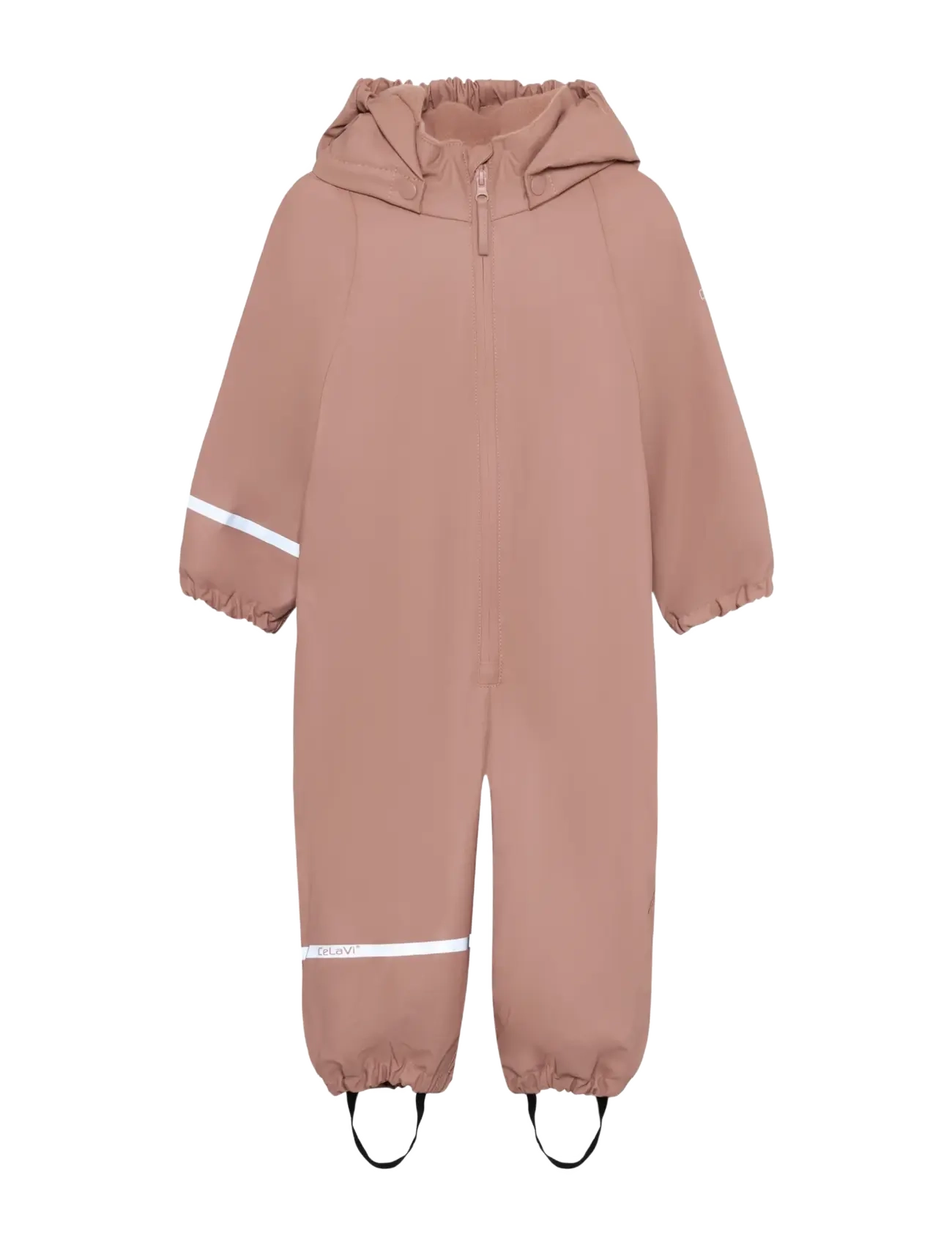 CeLaVi Rainwear Suit w. fleece - Regndragter - BURLWOOD / brown