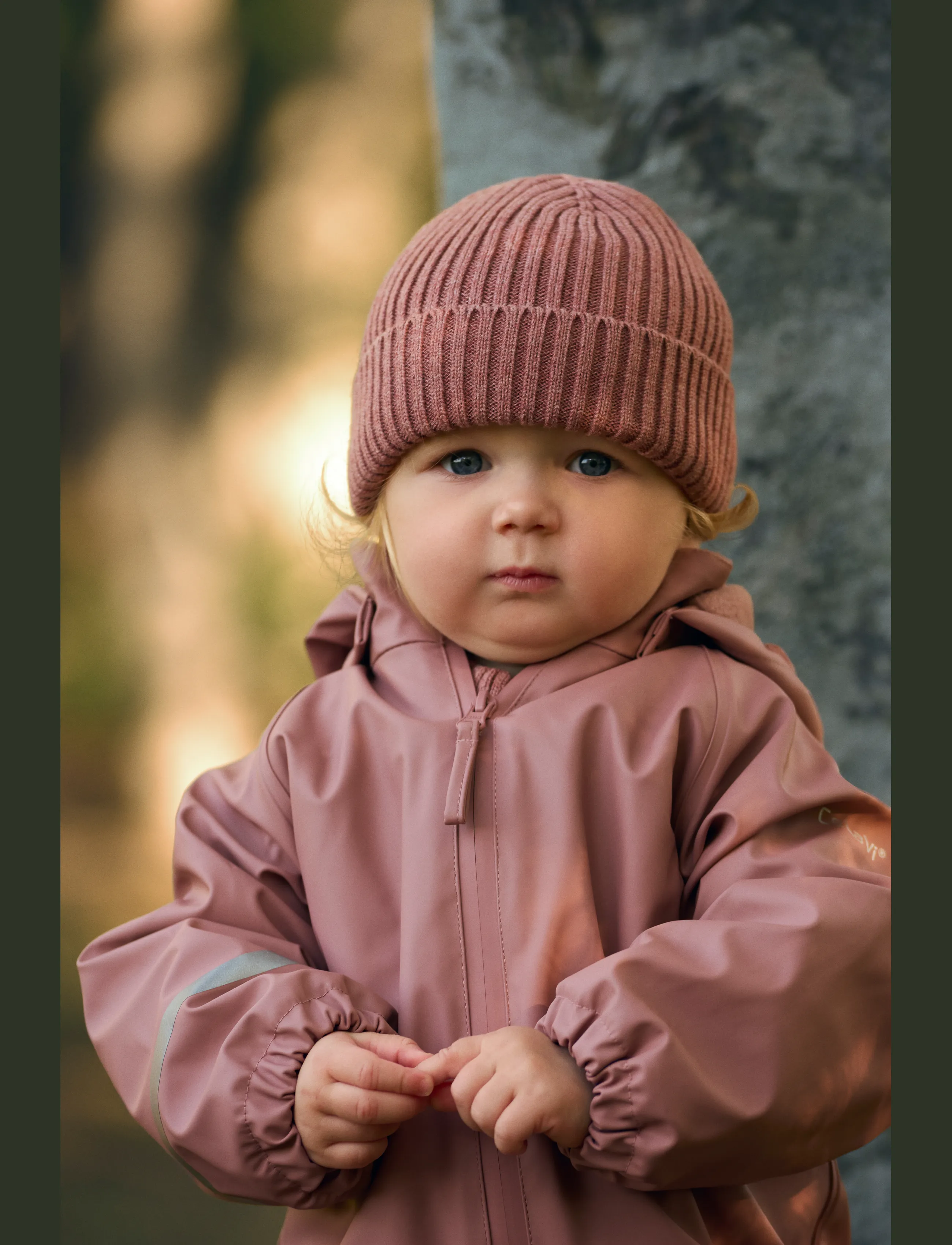 CeLaVi - Rainwear Suit w. fleece - burlwood - 0