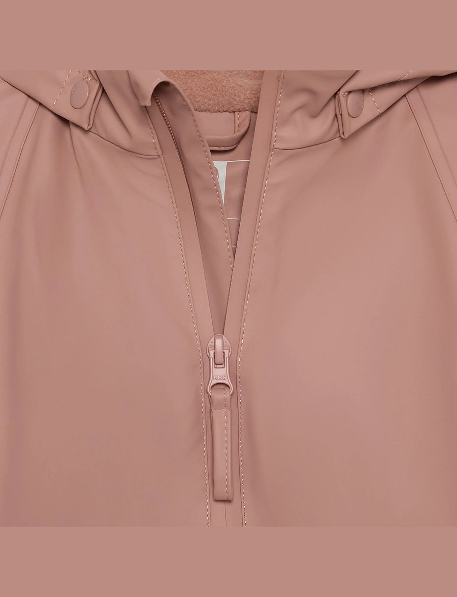 CeLaVi - Rainwear Suit w. fleece - rainwear coveralls - burlwood - 3