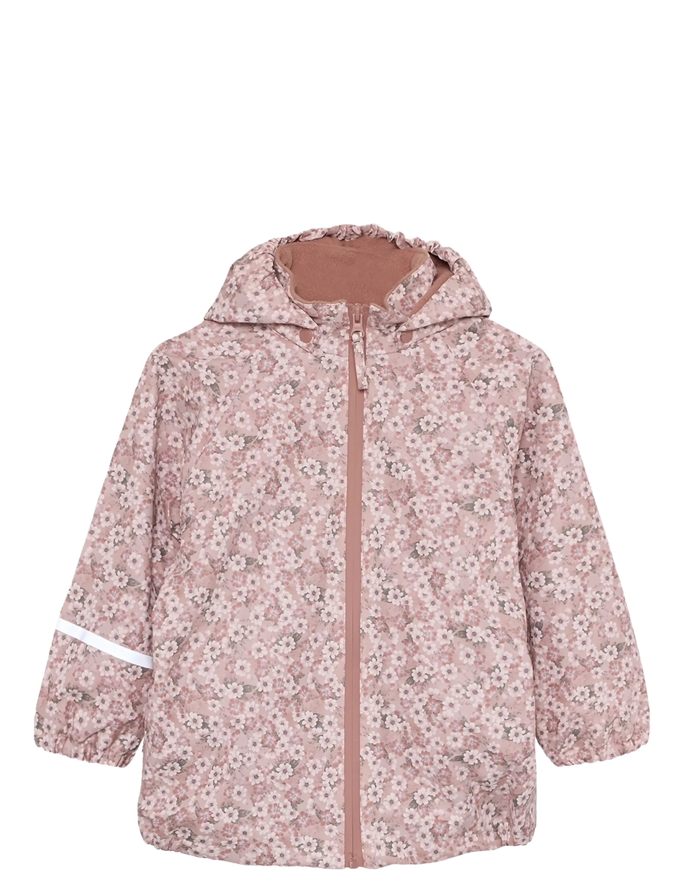 CeLaVi Rain Jacket w. fleece - New Arrivals - SHADOW GRAY / pink/rose
